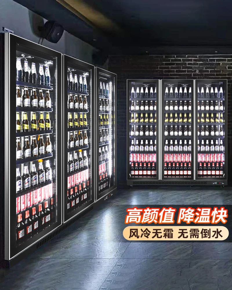 Refrigerator commercial beer cabinet online celebrity refrigerated display cabinet bar refrigerator vertical supermarket freezer
