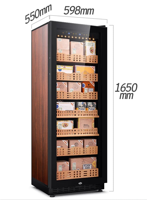 Refrigerator wine cooler Chiller Cigar Humidor Cabinet Freestanding Compact Wine Fridge 103 Bottle Digital Control Glass Door