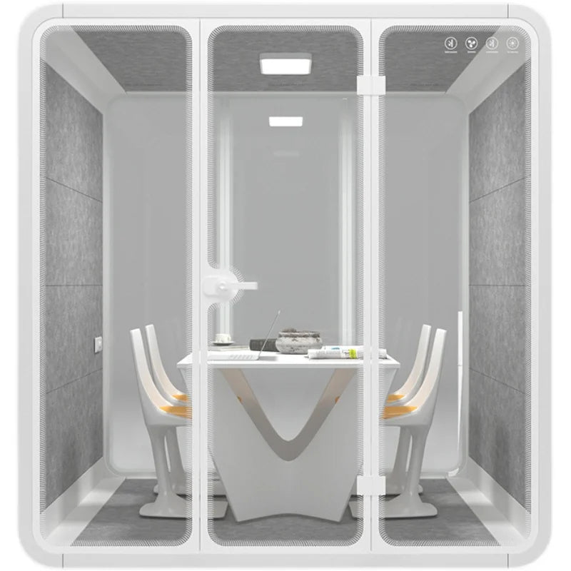 Removable glass household soundproof room, silent room, mobile soundproof shed