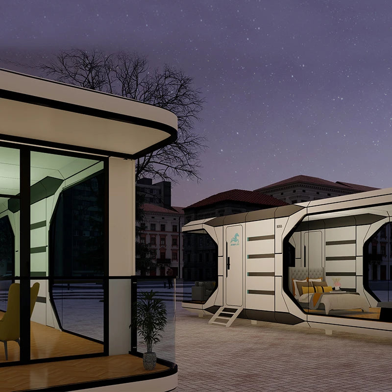 Residential container mobile house mobile plank house feature mobile cabin intelligent integrated landscape home stay cabin