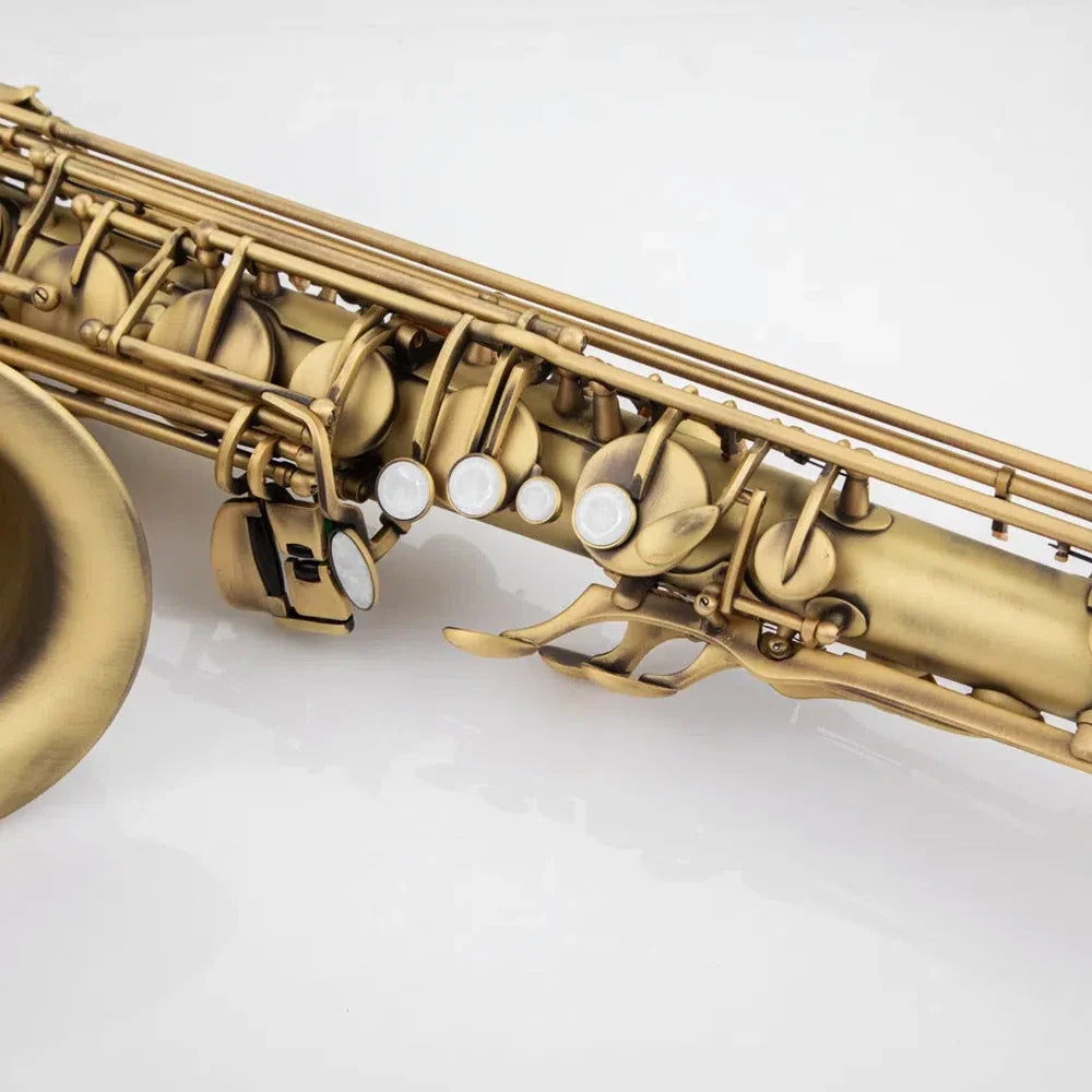 Retro 54 professional tenor saxophone B flat high-quality voice jazz instrument nostalgic one-to-one carving pattern sax tenor