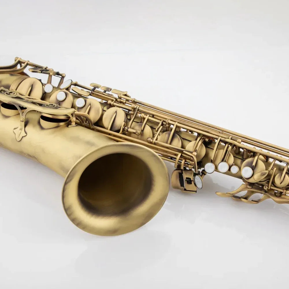 Retro 54 professional tenor saxophone B flat high-quality voice jazz instrument nostalgic one-to-one carving pattern sax tenor