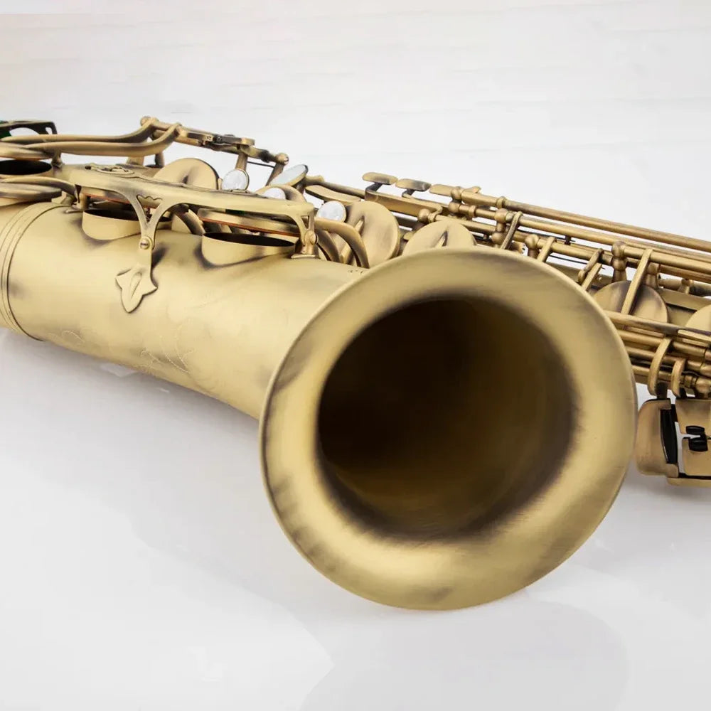 Retro 54 professional tenor saxophone B flat high-quality voice jazz instrument nostalgic one-to-one carving pattern sax tenor