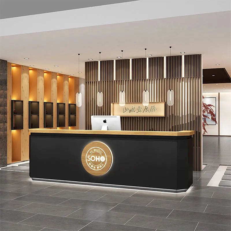 Retro bar cashier counter teahouse hotel homestay reception desk restaurant chess and card room counter small corner table