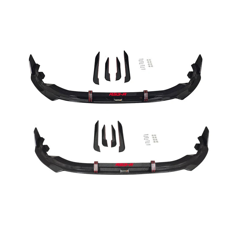 Retrofitted Sports Models All-In-One Special Three Compartments Front Bumper Lip For  A3 2021-2022