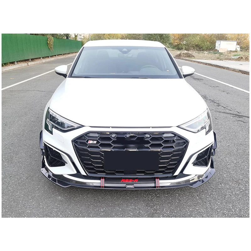 Retrofitted Sports Models All-In-One Special Three Compartments Front Bumper Lip For  A3 2021-2022
