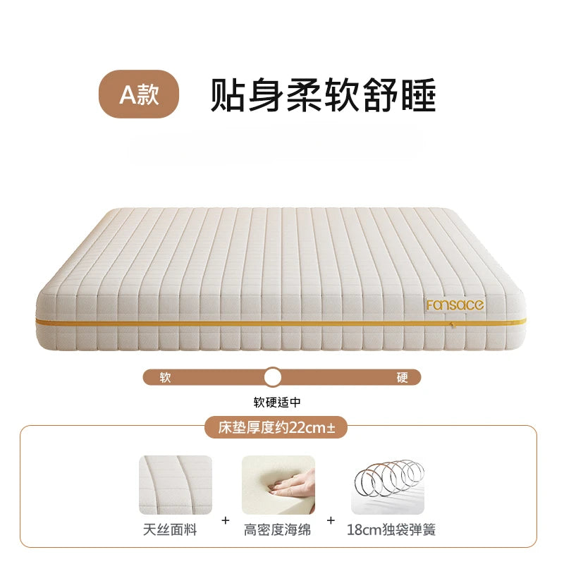 Roll Spring Mattresses Memory Foam Folding Thickness Foldable Queen Mattresses King Size Spring Colchoneta Bedroom Furniture