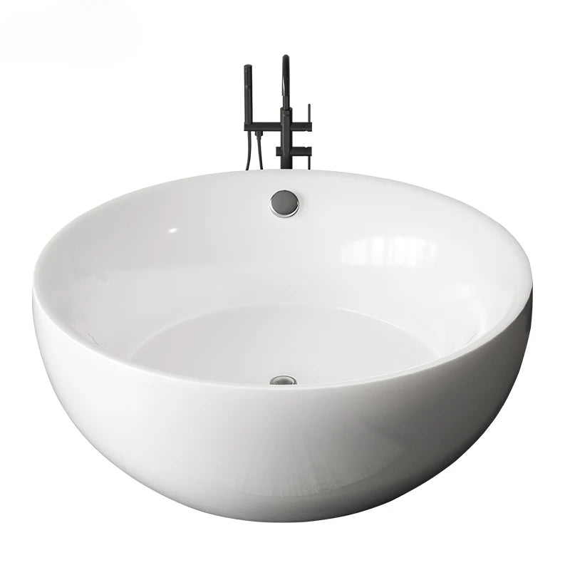 Round independent bathtub integrated seamless acrylic double large space bathtub for restaurant