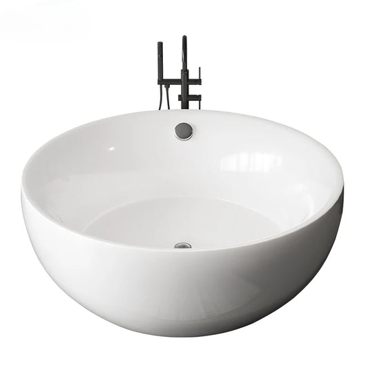 Round independent bathtub integrated seamless acrylic double large space bathtub for restaurant