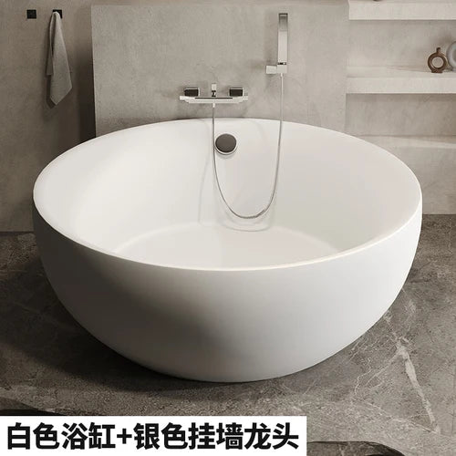 Round independent bathtub integrated seamless acrylic double large space bathtub for restaurant