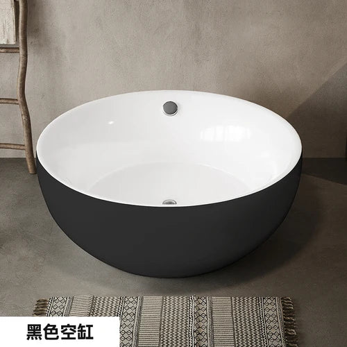 Round independent bathtub integrated seamless acrylic double large space bathtub for restaurant
