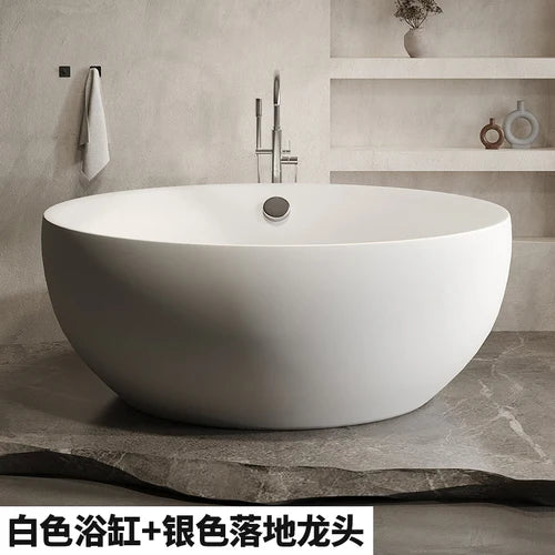 Round independent bathtub integrated seamless acrylic double large space bathtub for restaurant