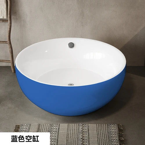 Round independent bathtub integrated seamless acrylic double large space bathtub for restaurant