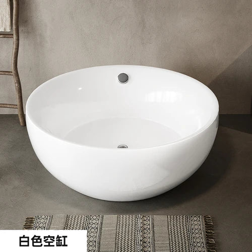 Round independent bathtub integrated seamless acrylic double large space bathtub for restaurant