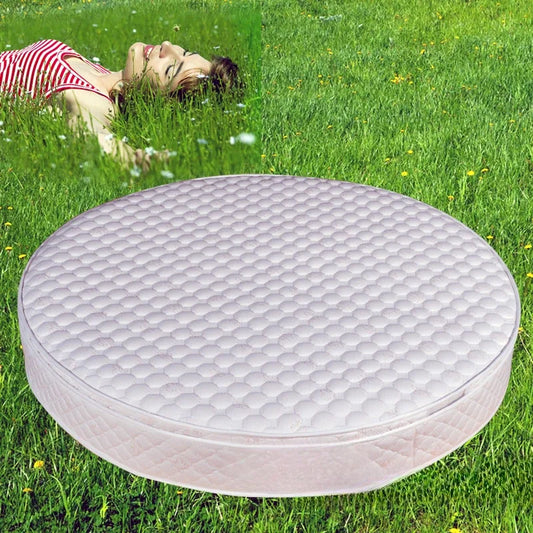 Round natural latex mattress spring soft and hard custom foldable Simmons mattress.