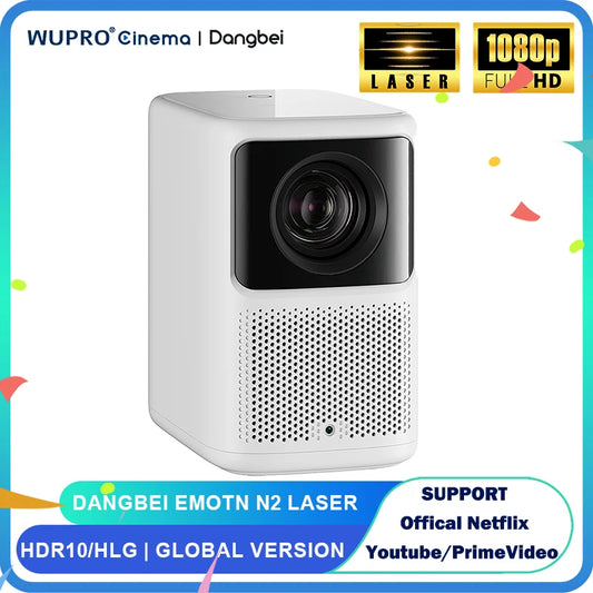 ANTNX Dangbei Emotn N2 Laser projector Full HD Global Version Support Netfilx/Youtube/PrimeViedo Smart Home Cinema 1080HDR10+ Theater ANTNX.COM