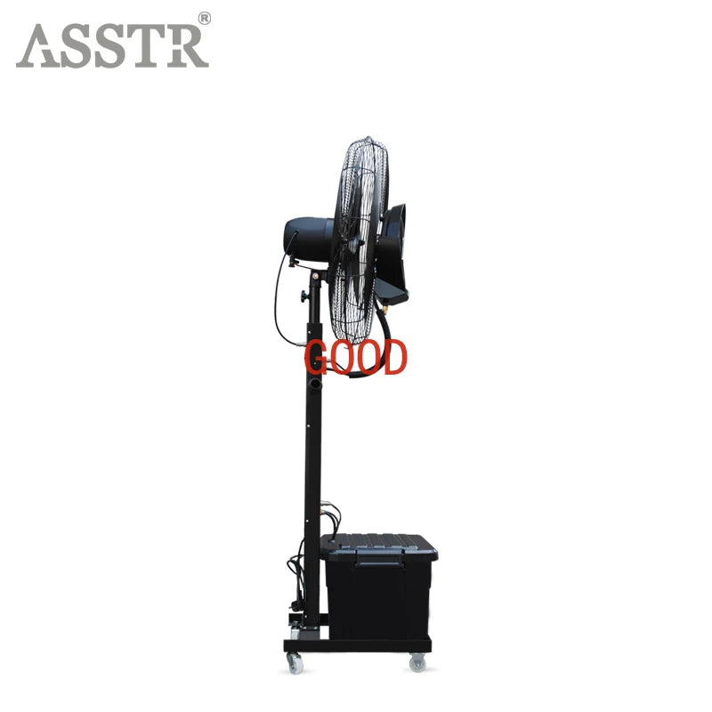 MMOOKA Industrial floor spray electric fan AST-06 mobile storage box type cooling