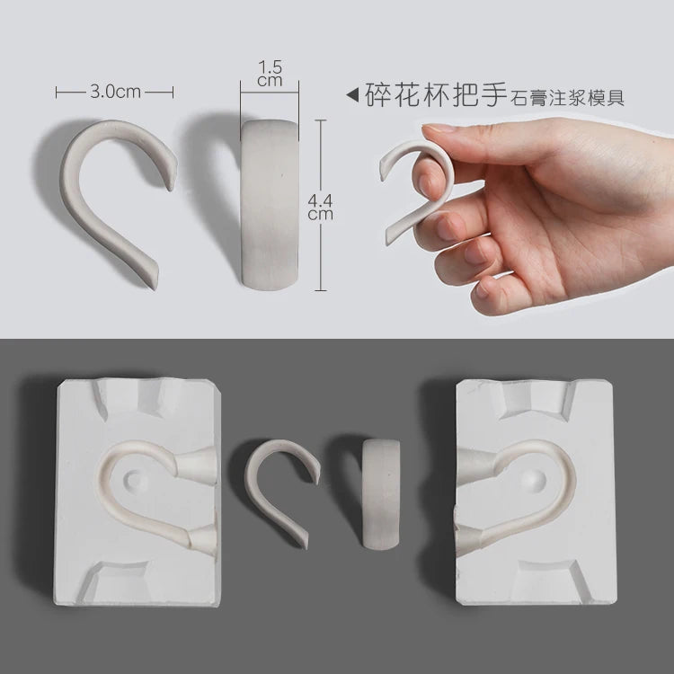 Pottery Clay Ceramic Coffee Cups, Handle Shaper Tools, Plaster Gypsum Mold Moulds, Handmade Craft Supplies, Different Kinds