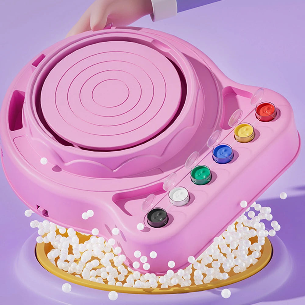 MMOOKA MMOOKA Kids Pottery Wheel Kit Electric Clay Wheel with Clay and Sculpting Tools Pottery Painting Art Kit DIY Clay Maker for Boys GirlsMMOOKA.COM