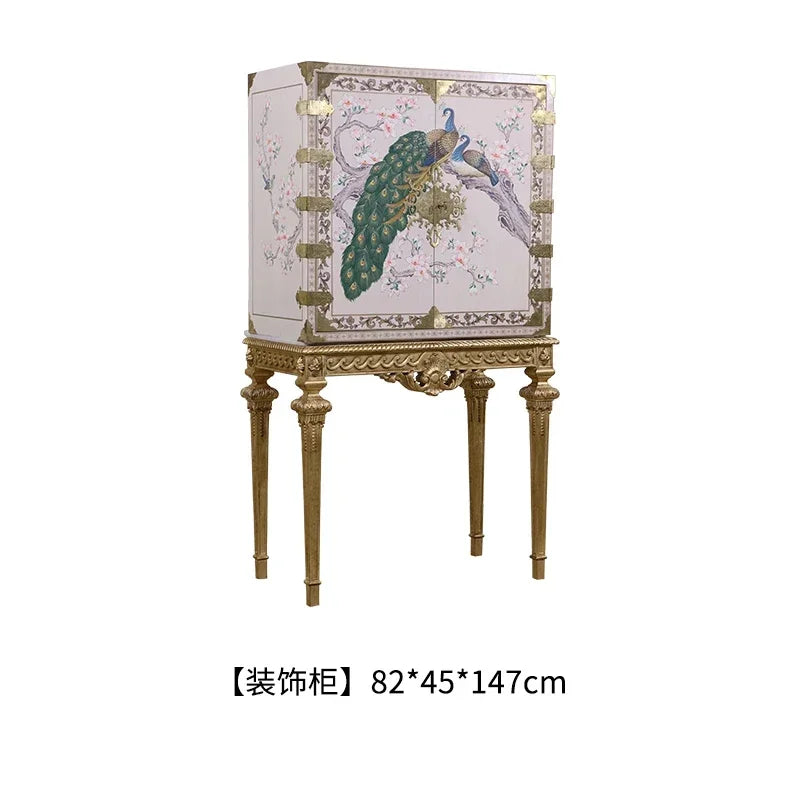 MMOOKA European-Style Multi-Functional Home Bedroom Side Cabinet Wall-Mounted Storage Cabinet