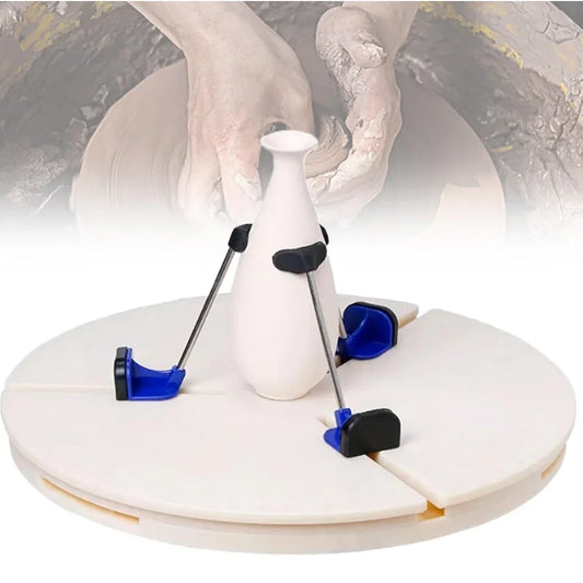 MMOOKA MMOOKA Pottery Trimming Turntable Clamp Adjustable Ceramic Art Repair Tool Portable Pottery Centering Tool for Ceramic BeginnersMMOOKA.COM