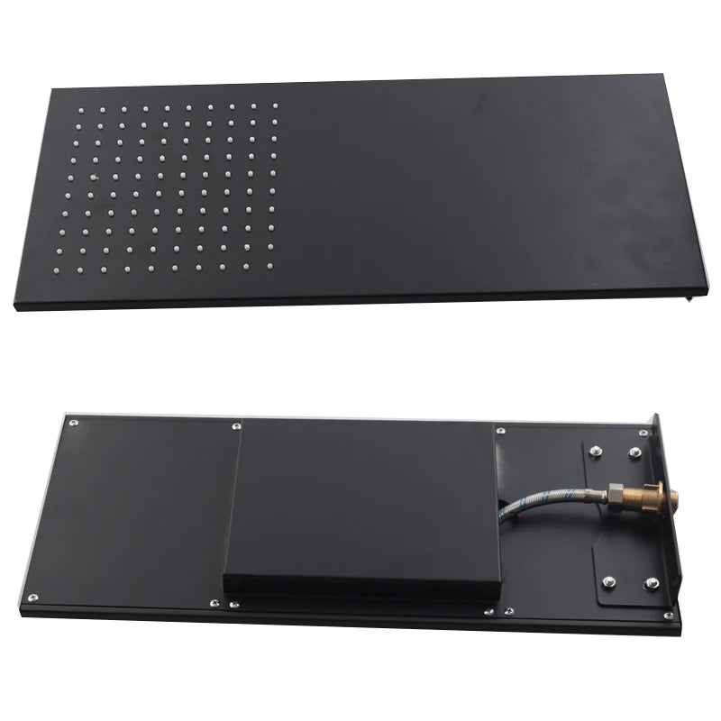 ANTNX BAKALA Matte Black Stainless Steel Shower Head  Rainfall Shower Head With Waterfall Shower Wall Mounted ANTNX.COM