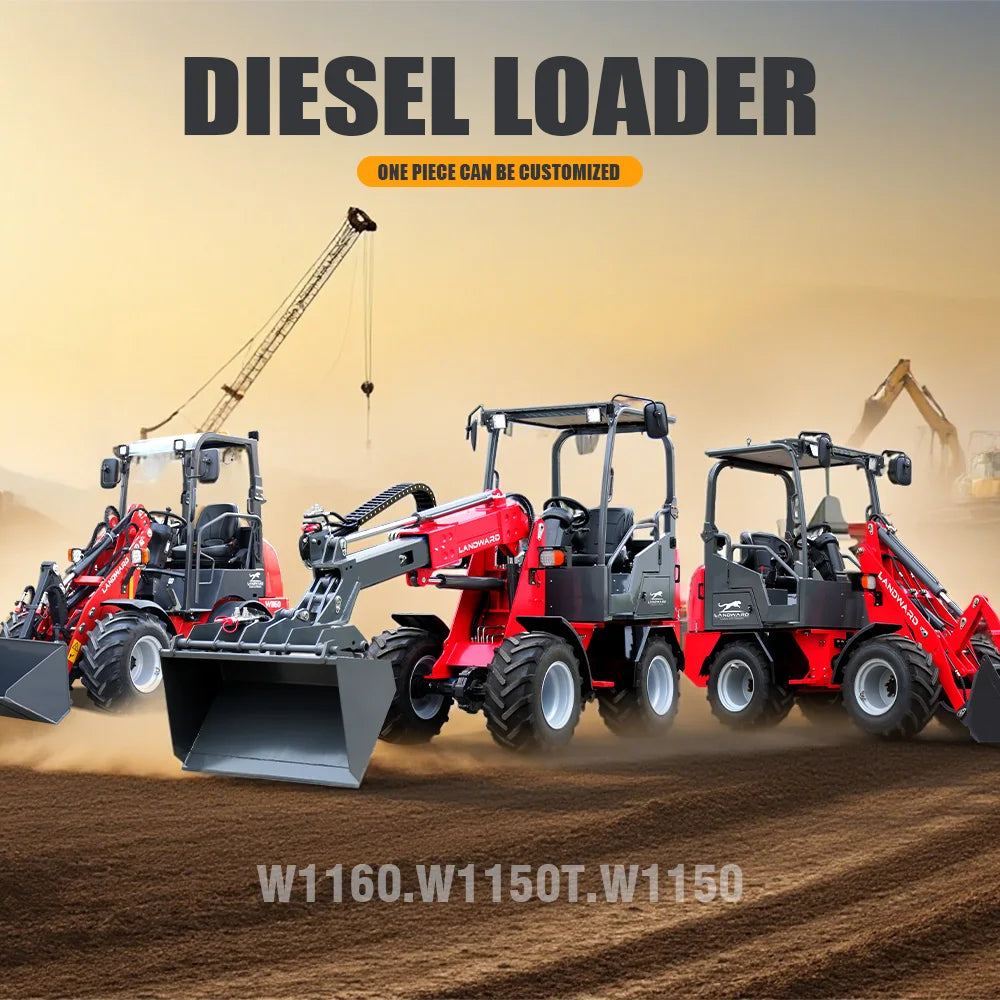 ANTNX Kubota Diesel Loader Hot Sale 4WD Project Use Loading Machinery All Terrain Off-Road Small Loader CE Euro 5 Wholesale Customized ANTNX.COM