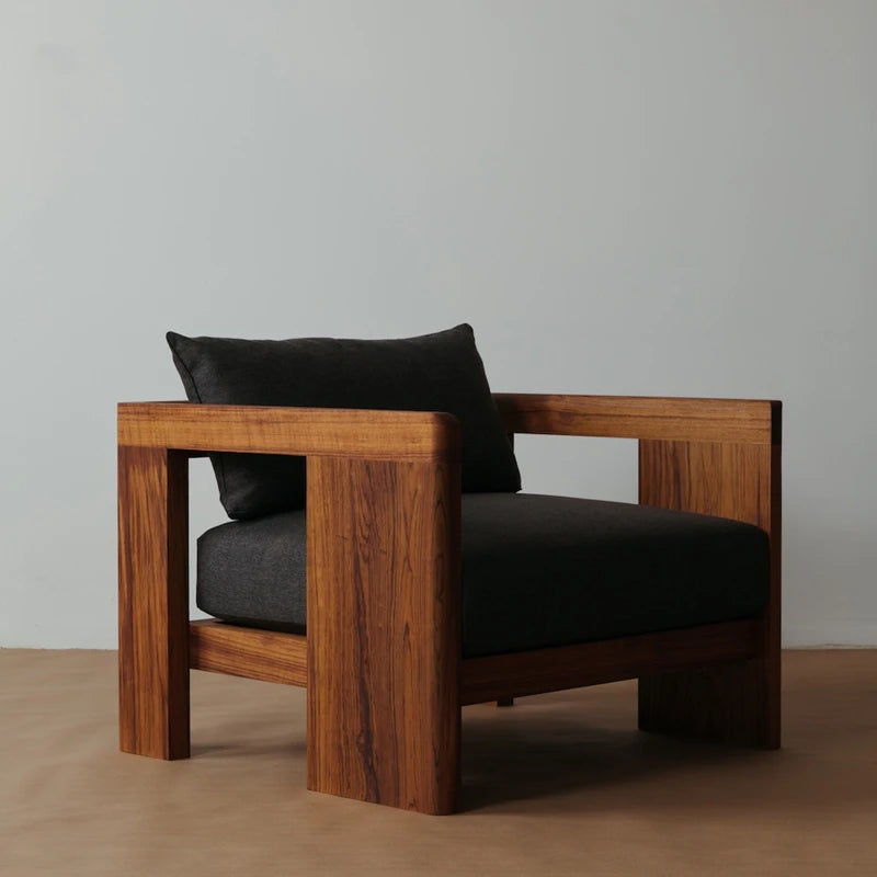 ANTNX Individual Wooden Living Room Chairs Modern Design Design Relax Living Room Chairs Balcony Luxury Sillon Lounge Suite Furniture ANTNX.COM