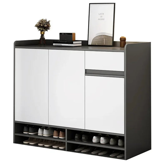 MMOOKA Entrance Shoe Cabinet Light Luxury Home Entrance Shoe Rack Large Capacity Multi-layer Entrance Cabinet Balcony Storage Locker