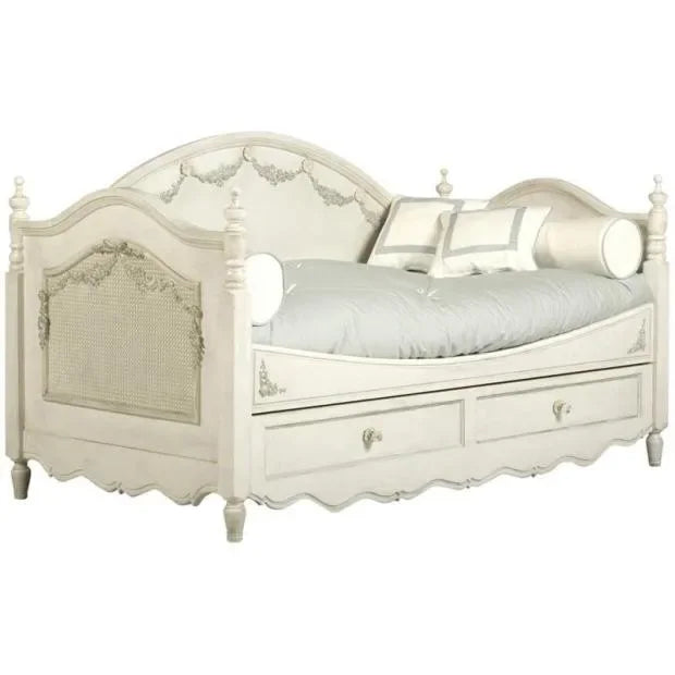 MMOOKA American Style French Style Retro Distressed Carved Multi-Functional Boys and Girls Stretchable Storage Sofa Bed