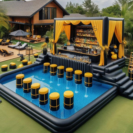 ANTNX Inflatable Pub New Design Water Swimming Pool  Blow up Pool Bar for Party ANTNX.COM