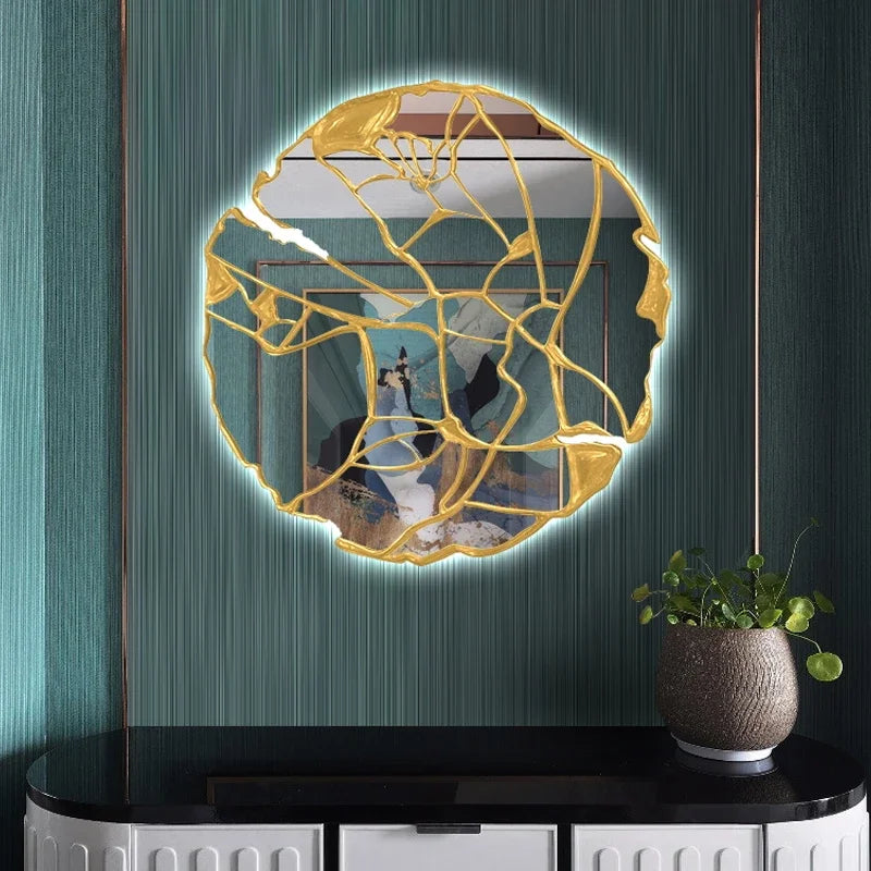 MMOOKA Bathroom Wall Mirrors Room Decor Aesthetic Luxury Large Model Wall Mirror Design Modern Style Espelho Parede Decoration Bedroom