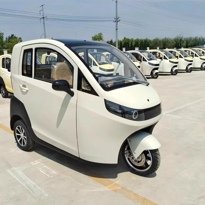 ANTNX China's Beautiful 3-Wheel Electric Pedal Scooter Chopper Tricycle with 2 Adult Passenger Seats for Home Roof Travel ANTNX.COM