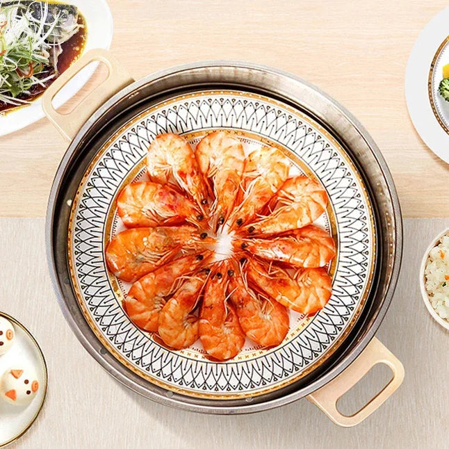Supor Stainless Steel Electric Steamer, a Multifunctional Integrated Pot for Household Hot Pot, Cooking and Vegetable Steaming