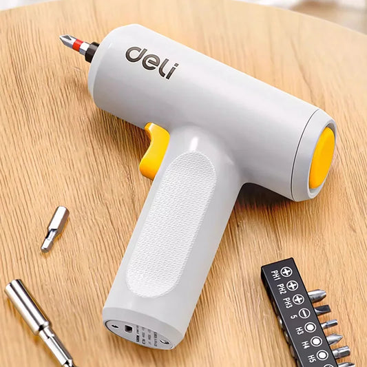 Deli Handheld Cordless Screwdriver 3.6V 1500mAh 5N.M Torque Electric Screwdriver Household Wireless Power Tools