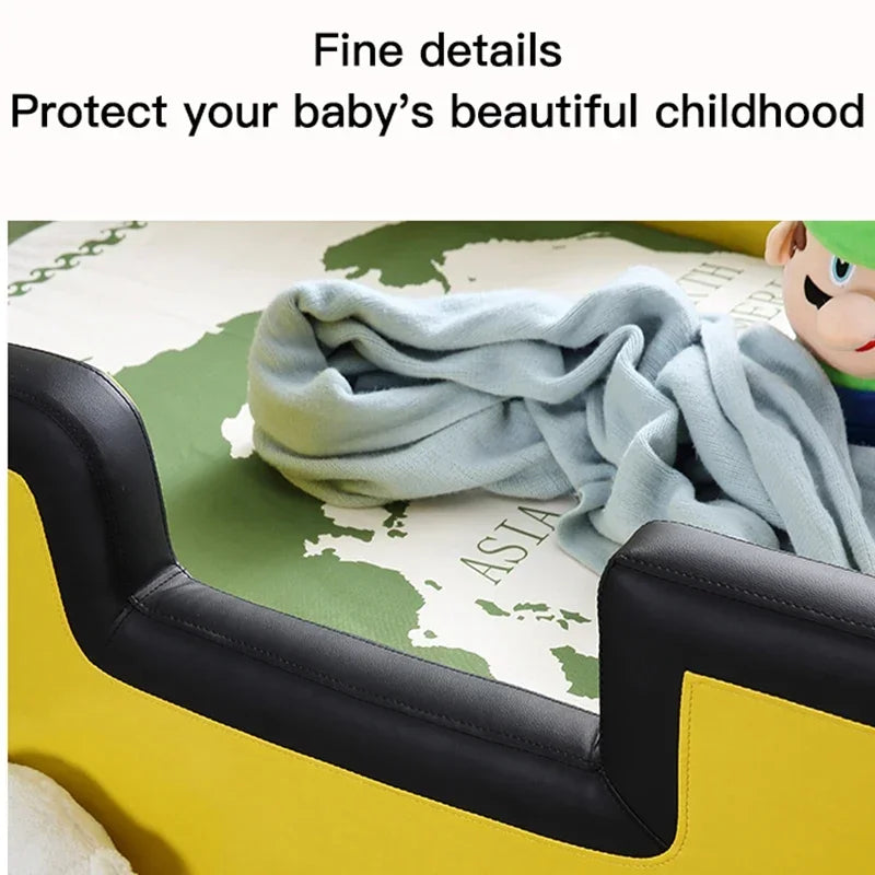 MMOOKA Creative Design Children Beds Boy Guardrail Widening Single Children Beds Baby Cartoon Camas De Dormitorio Bedroom Furniture