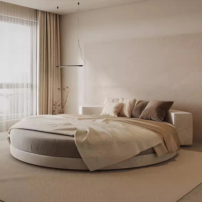 ANTNX Organizer Ltalian Bed Frame Double Modern Cheap Aesthetics Minimalist Bed European Safe Design Wood Cama Casal Home Furniture ANTNX.COM