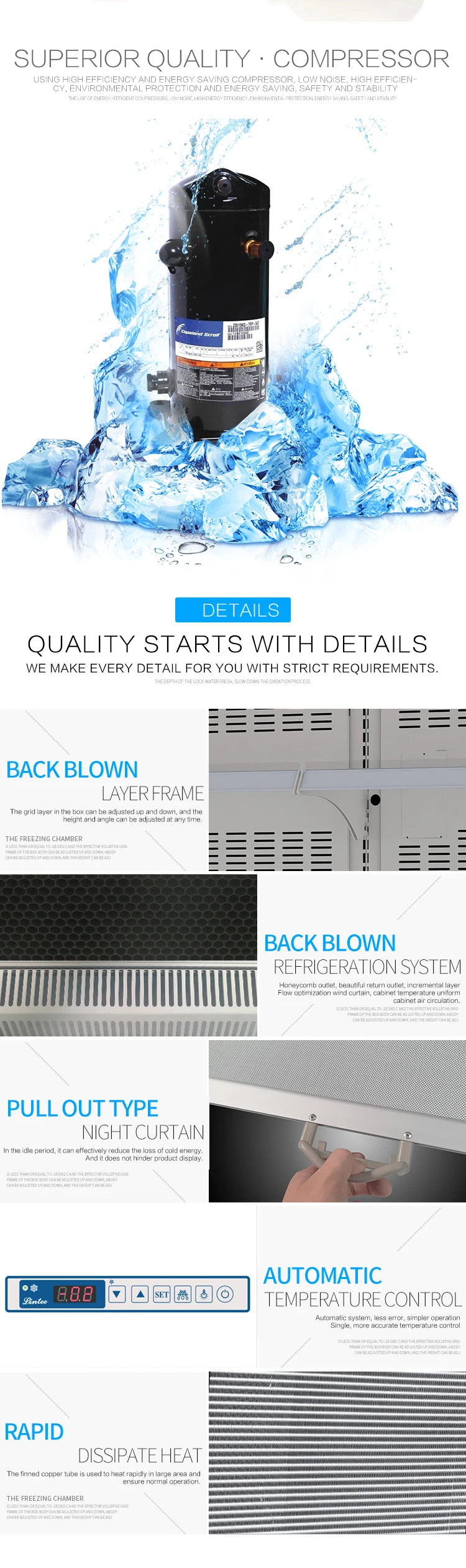 supermarket multideck open chiller for vegetables and fruits display showcase upright display refrigerator showcase fridge