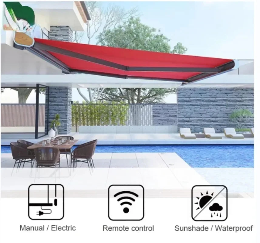 ANTNX Premium Heavy dut Full Box Awning Aluminum Retractable Awning Outdoor Awning ANTNX.COM
