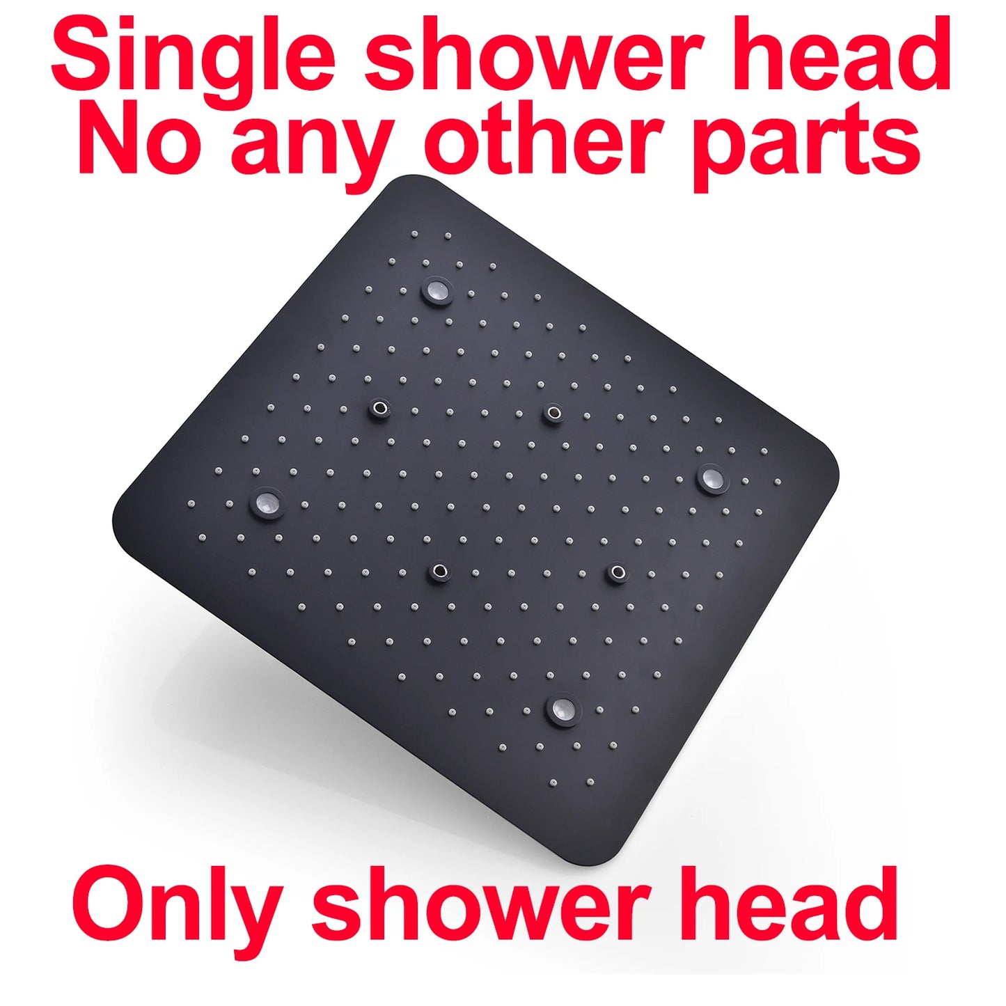 ANTNX Bathroom Accessoires 20inches 500mm Black Shower Head Panel Thermostatic Mixer ValveSystem Rainfall Steam Spray SPA Shower set ANTNX.COM