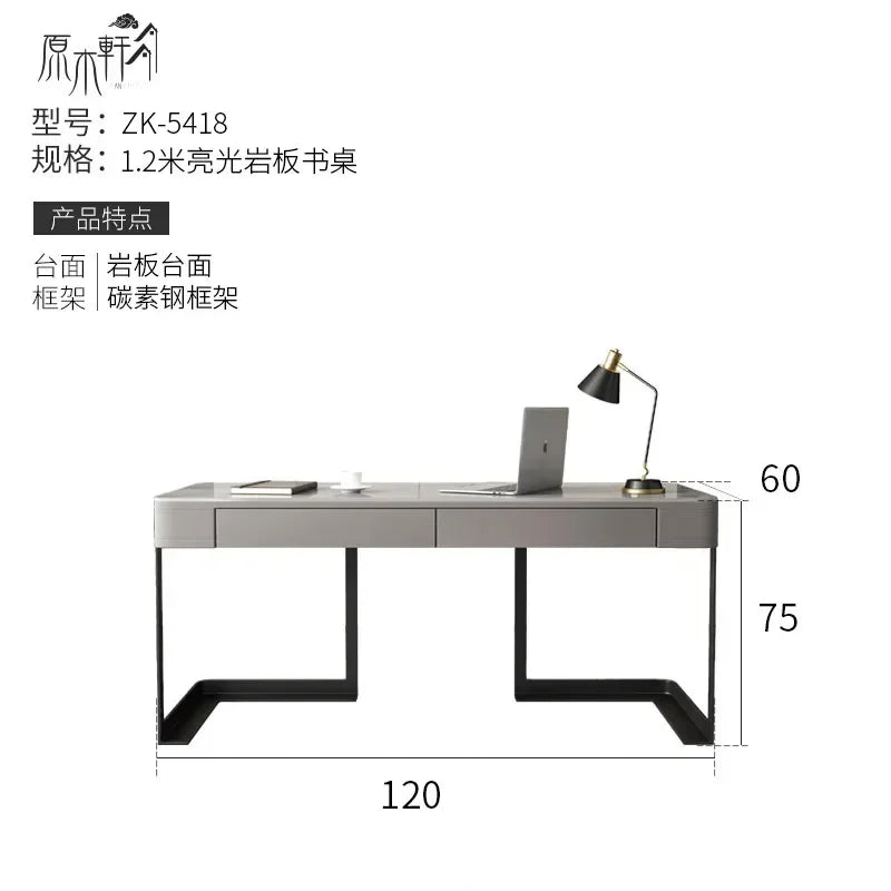 MMOOKA Minimalista Tidy Desk Table Drawer Storage Computer Bedroom Desk Table Laptop Aesthetic Mesa Escritorio Simples Office Furniture