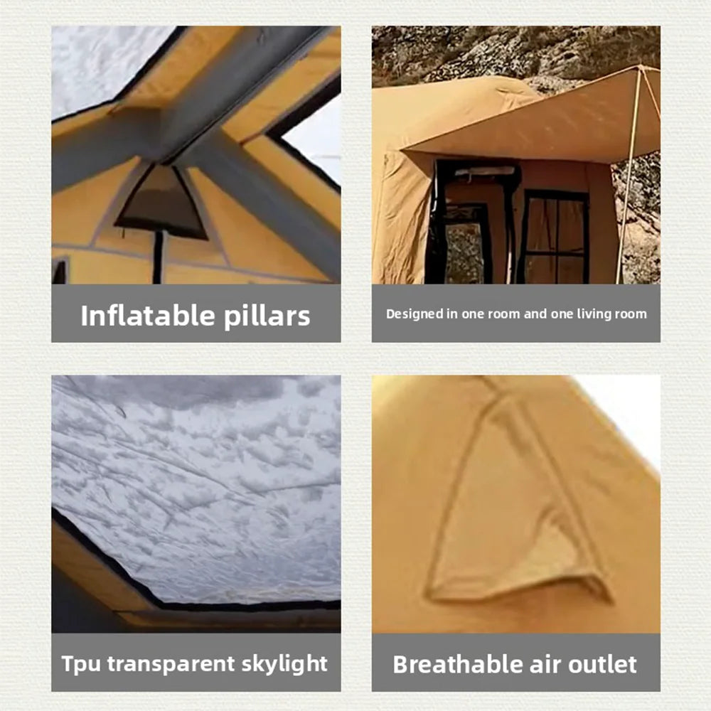ANTNX Winter Tent Prefabricated Inflatable Shelter Tent Outdoor Glamping Camping Air Tent For Four Seasons ANTNX.COM