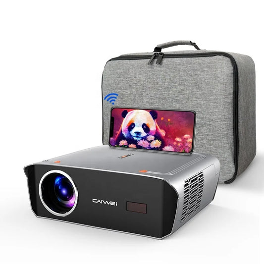 MMOOKA 2025 hot CAIWEI 2024 Tiktok hot selling 1550 ANSI Portable Projector 4k Video Smart Wi-fi Beamer Home Theater