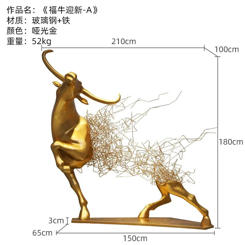 MMOOKA Sculpture Large Villa High-Grade Ornaments Sales Office Abstract Artwork