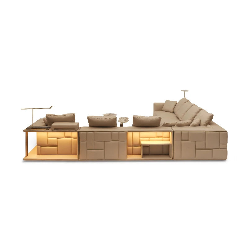 ANTNX Design Leather Living Room Sofas Luxury Modern Office Ergonomics Living Room Sofas Individual Storage Divano Trendy Furniture ANTNX.COM