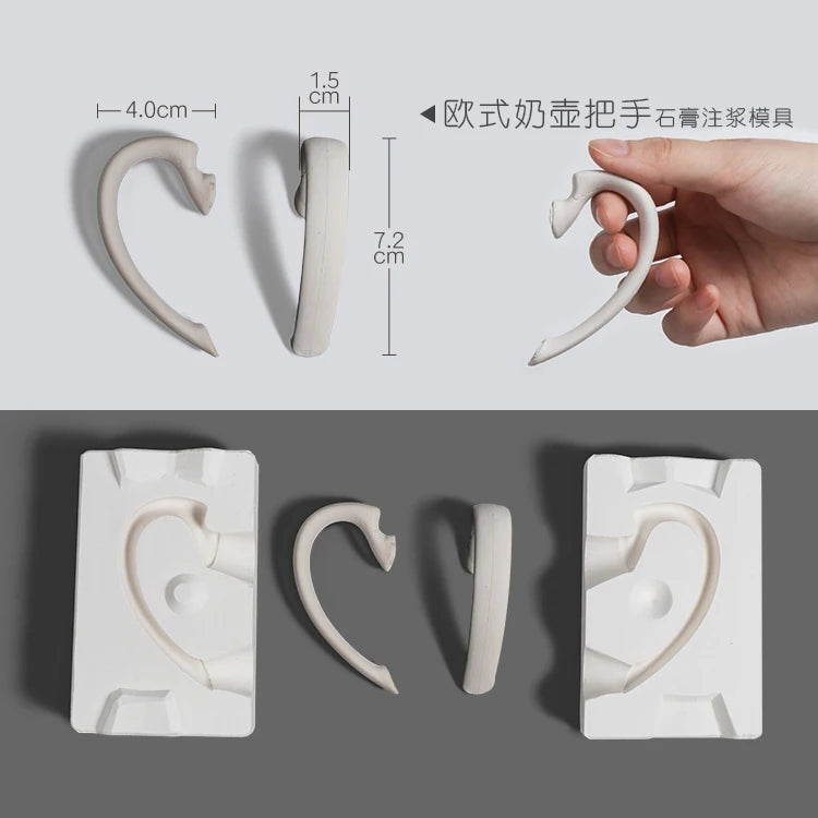 Pottery Clay Ceramic Coffee Cups, Handle Shaper Tools, Plaster Gypsum Mold Moulds, Handmade Craft Supplies, Different Kinds