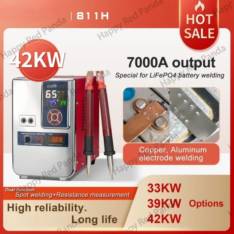 Copper Battery Large Unit Aluminum to Nickel Welding Equipment Spot Welding Machine 811H Iron Lithium Power Battery Aluminum to