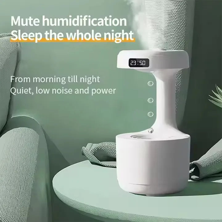MMOOKA 2025 Latest Household Anti Gravity air Humidifier Ultrasonic Quiet Atmosphere Light Aromatherapy Machine Humidifier Dropshipping