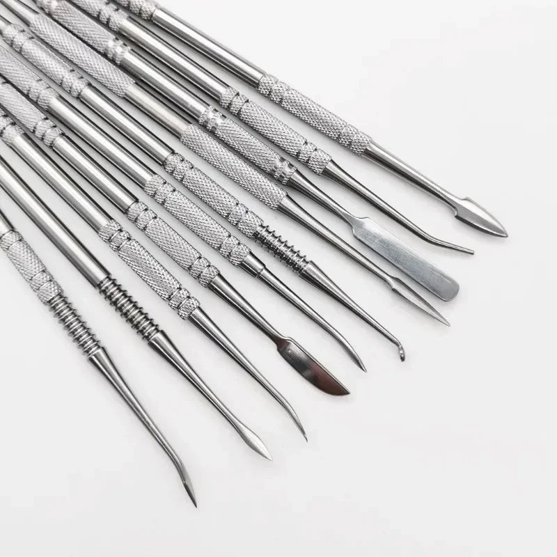 MMOOKA MMOOKA 10Pcs/Set Stainless Steel Soft Clay Tools Polymer Sculpting Smoothing Wax Pottery Ceramic Modeling Carved Tools  AccessoriesMMOOKA.COM
