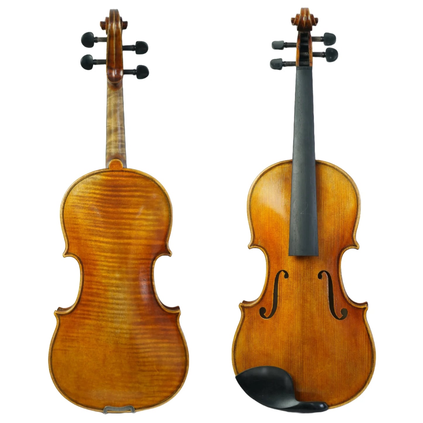Professional Handmade 4/4 Violin European Wood Good Sound Nice Flame Grain